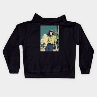 Vintage 90s Anime Girl Kids Hoodie